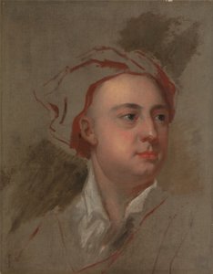 Un estudio inacabado de la cabeza de James Thomson